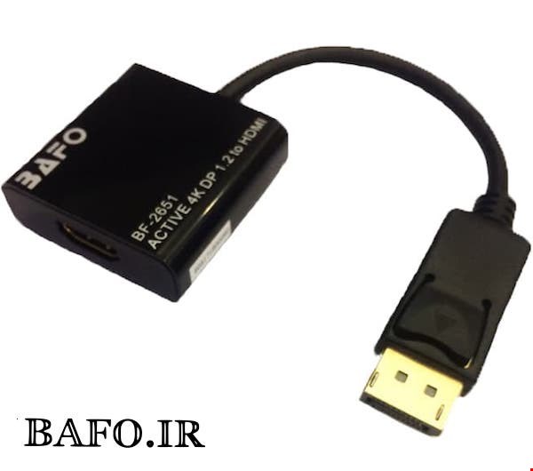 تبدیل دیسپلی به HDMI اکتیو بافو | مبدل Display Port به HDMI بافو Activeمدل BF-2651